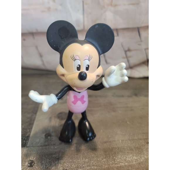 Mattel 2013 Disney Minnie Mouse pink bathing suit toy figure - Picture 1 of 8